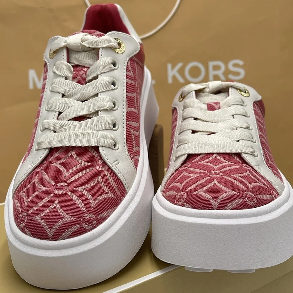 MICHAEL KORS ROMEY LACE UP MK FOULARD JQD MD 49F4RMFS1Y LT BRY SBT